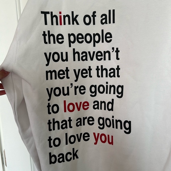 We’re not really strangers white sweatshirt size medium unisex - Picture 2 of 6